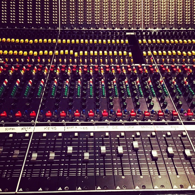 The board we're working on this week was used to mix #heartinmotion by #AmyGrant. 
#1991 #funfact